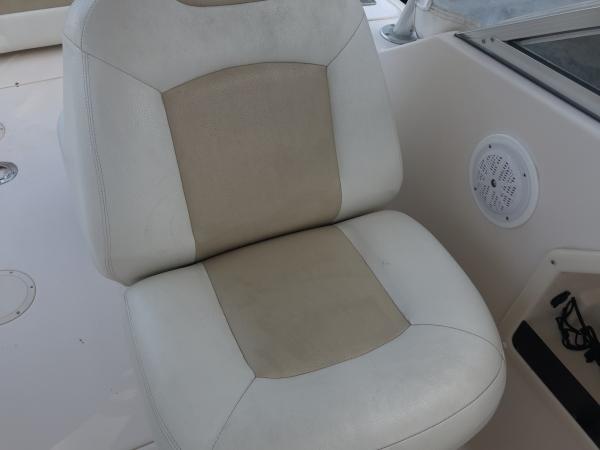 Grady-White dual console seat reupholstery — before, photo 17 of 19