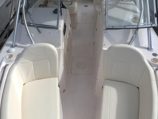 Grady-White dual console seat reupholstery — after, photo 13 of 13