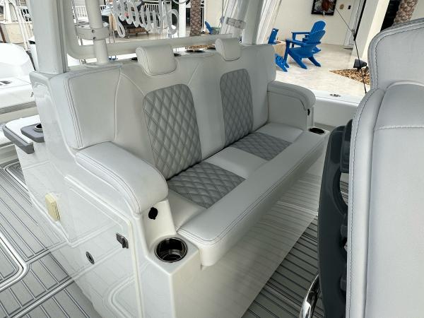 HCB center console diamond-stitch upholstery — after, photo 13 of 15
