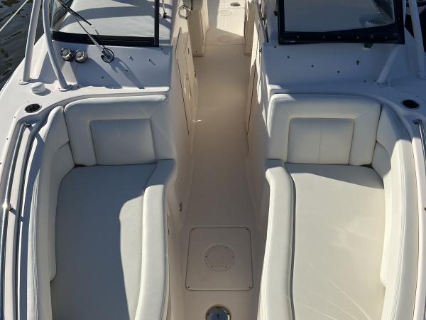 Grady-White twin-engine boat seating reupholstery — after, photo 9 of 9