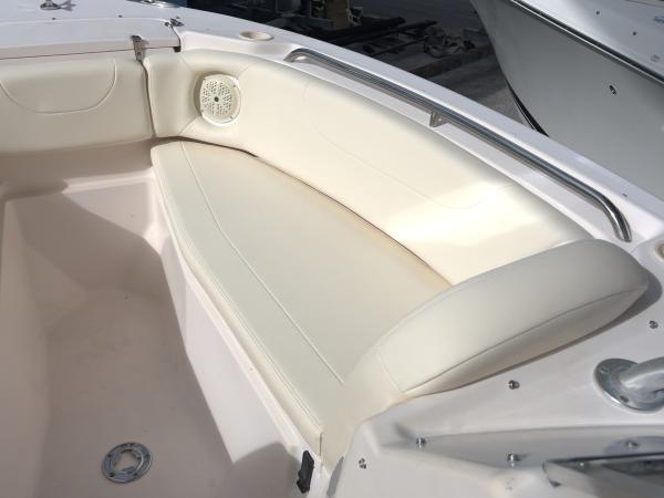 Grady-White dual console seat reupholstery — after, photo 6 of 13