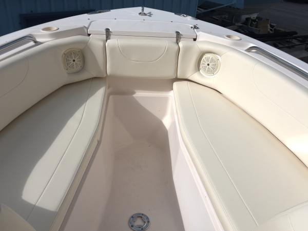 Grady-White dual console seat reupholstery — after, photo 7 of 13