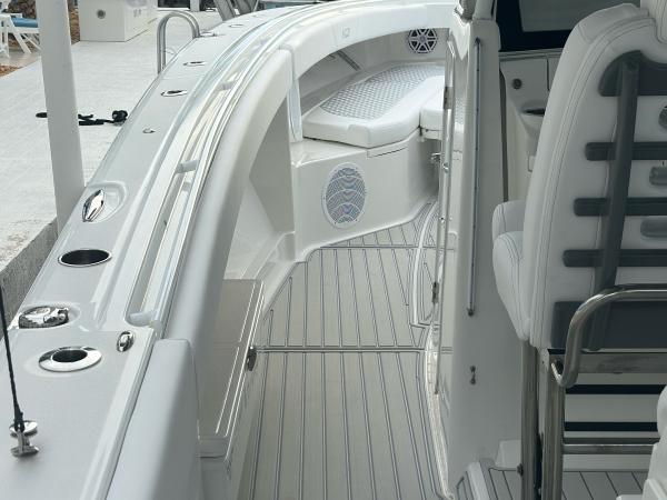 HCB center console diamond-stitch upholstery — after, photo 10 of 15