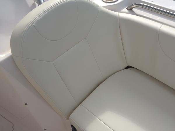 Grady-White dual console seat reupholstery — after, photo 11 of 13